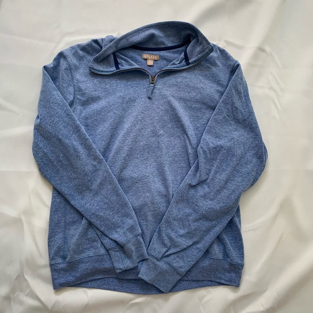 Vintage light blue quarter zip